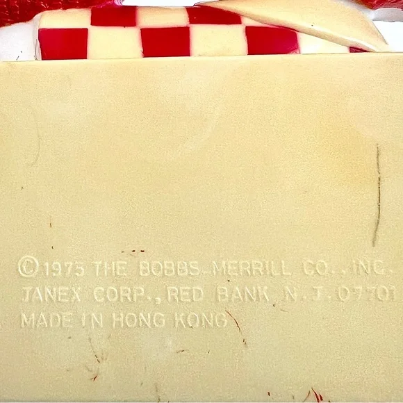 Vintage 1975 Raggedy Ann & Andy Plastic Figurine – Cute Tray & Pencil Holder - Picture 10 of 10